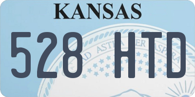 KS license plate 528HTD