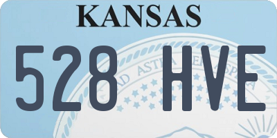 KS license plate 528HVE