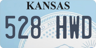 KS license plate 528HWD