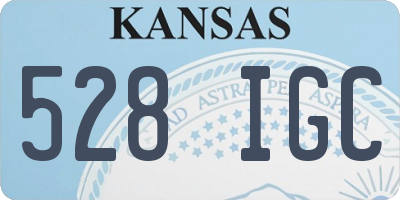 KS license plate 528IGC