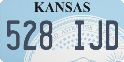 KS license plate 528IJD