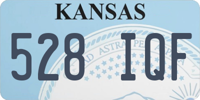 KS license plate 528IQF