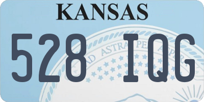 KS license plate 528IQG