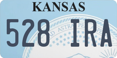 KS license plate 528IRA