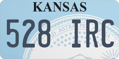 KS license plate 528IRC