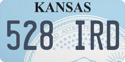 KS license plate 528IRD