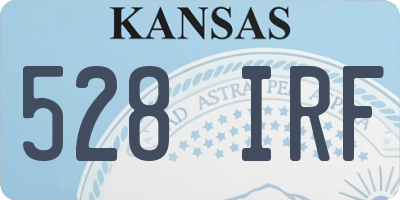 KS license plate 528IRF
