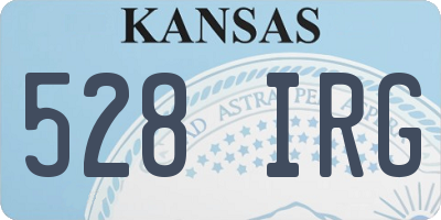 KS license plate 528IRG
