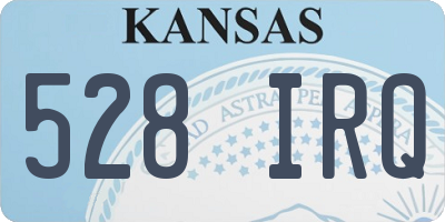 KS license plate 528IRQ