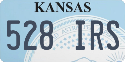 KS license plate 528IRS