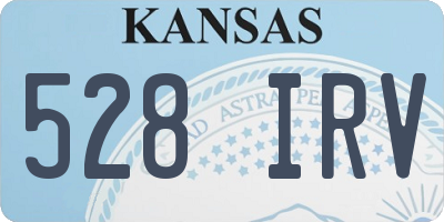 KS license plate 528IRV