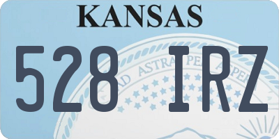 KS license plate 528IRZ