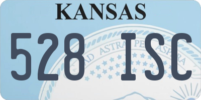 KS license plate 528ISC