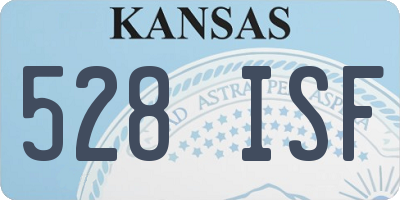 KS license plate 528ISF