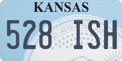 KS license plate 528ISH