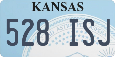KS license plate 528ISJ