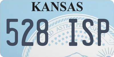 KS license plate 528ISP