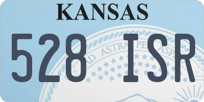 KS license plate 528ISR