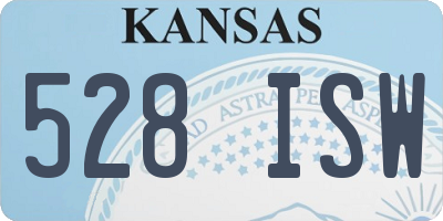 KS license plate 528ISW