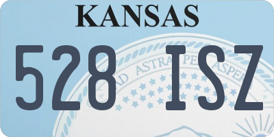 KS license plate 528ISZ