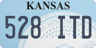 KS license plate 528ITD
