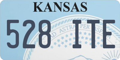 KS license plate 528ITE
