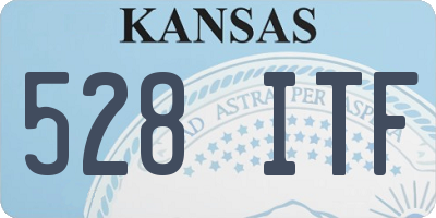 KS license plate 528ITF