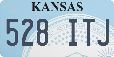 KS license plate 528ITJ