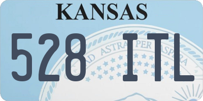 KS license plate 528ITL