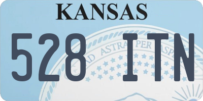 KS license plate 528ITN
