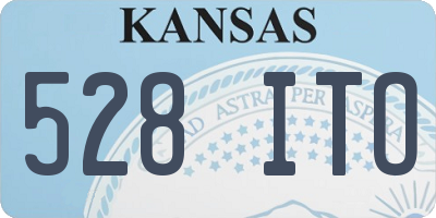 KS license plate 528ITO