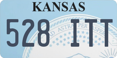 KS license plate 528ITT