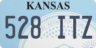 KS license plate 528ITZ