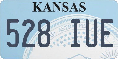 KS license plate 528IUE