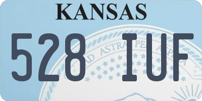 KS license plate 528IUF