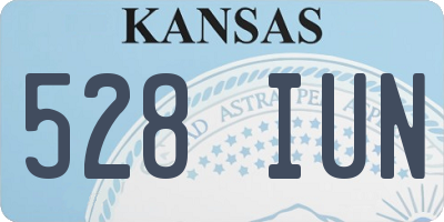 KS license plate 528IUN
