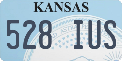 KS license plate 528IUS
