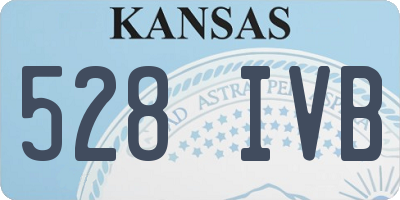 KS license plate 528IVB