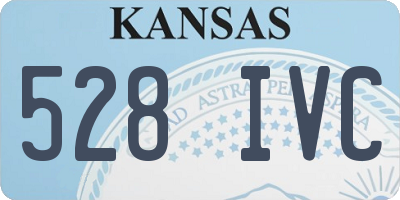 KS license plate 528IVC