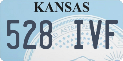 KS license plate 528IVF