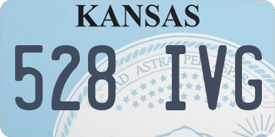 KS license plate 528IVG