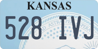 KS license plate 528IVJ