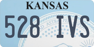 KS license plate 528IVS