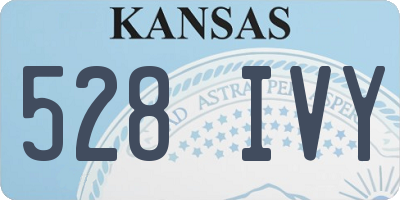 KS license plate 528IVY
