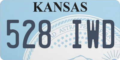 KS license plate 528IWD