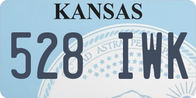 KS license plate 528IWK