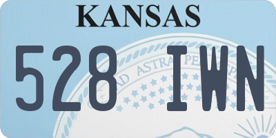 KS license plate 528IWN