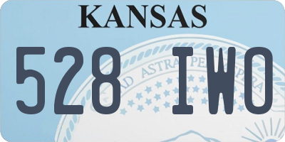 KS license plate 528IWO