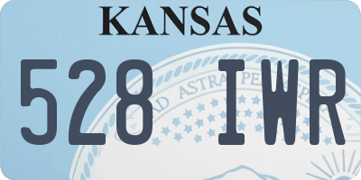 KS license plate 528IWR