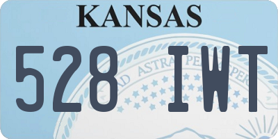 KS license plate 528IWT